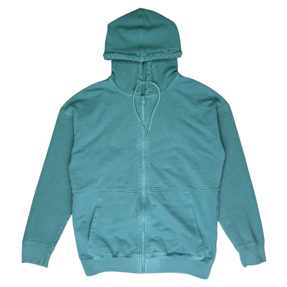 RW+CO Full Zip Hoodie Teal Green Gorpcore Athleisure Relaxed Soft Fit Sz S